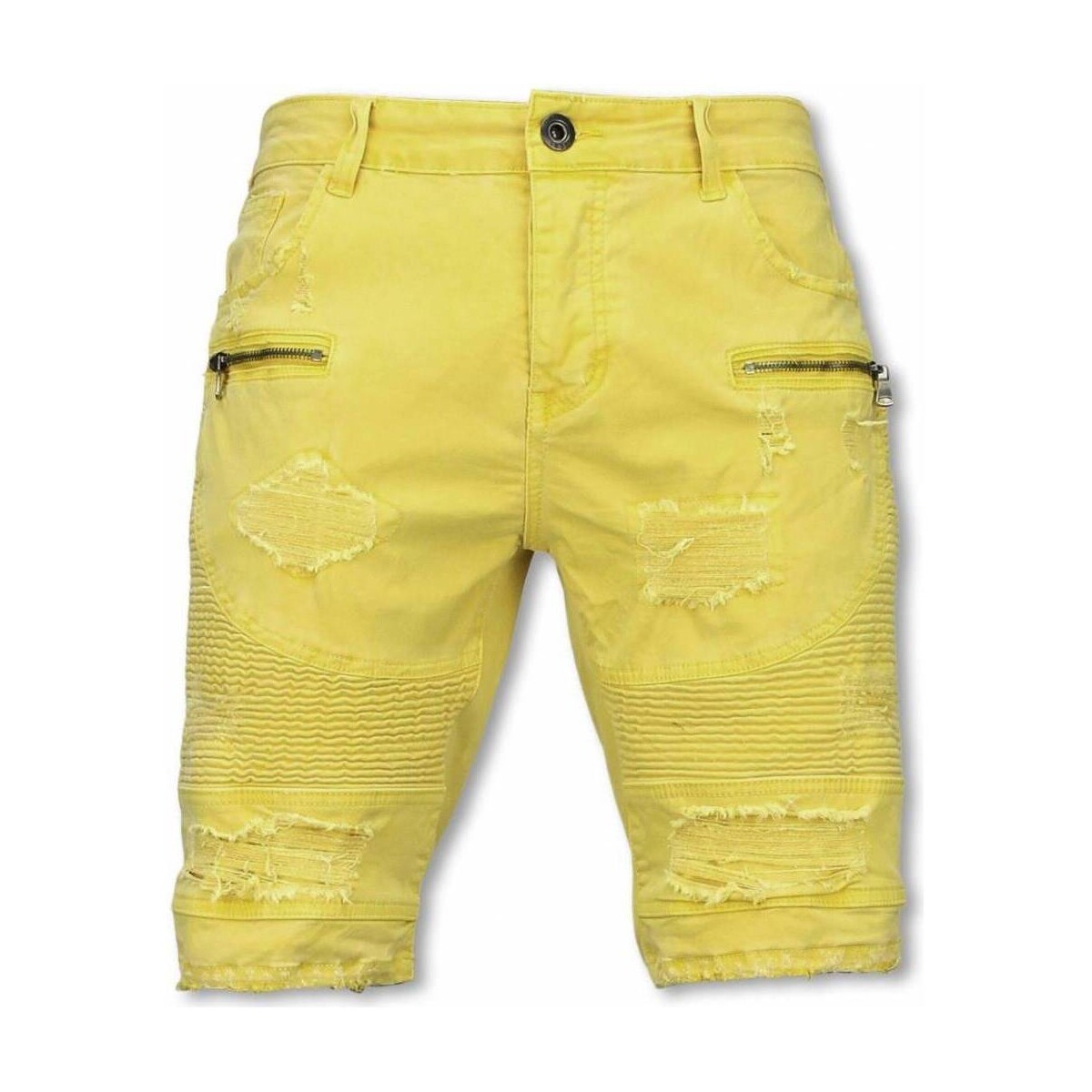 textil Hombre Pantalones cortos Enos Tiger Print Amarillo