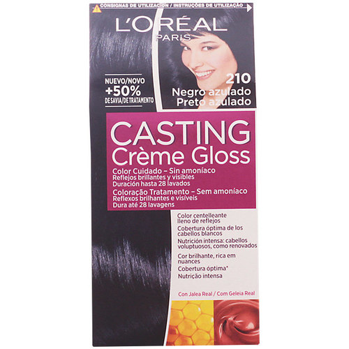 Belleza Coloración L'oréal Casting Creme Gloss 210-negro Azulado 