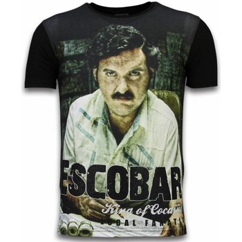 textil Hombre Camisetas manga corta Local Fanatic Escobar King Of Cocaine Digital Negro