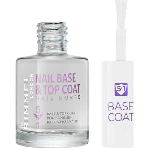 Belleza Mujer Bases & fijador Rimmel London Nail Nurse Care Base & Top Coat 5 In 1 