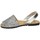 Zapatos Mujer Sandalias Avarca Cayetano Ortuño Menorquina de piel Plata