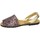 Zapatos Mujer Sandalias Avarca Cayetano Ortuño Menorquina purpurina Multicolor
