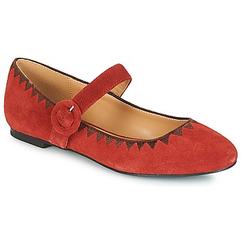 Zapatos Mujer Bailarinas-manoletinas André ALBOROZA Rojo