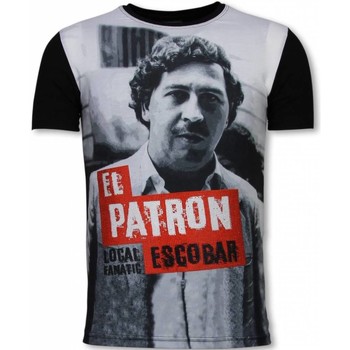 textil Hombre Camisetas manga corta Local Fanatic El Patron Escobar Digital Negro