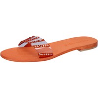 Zapatos Mujer Sandalias Eddy Daniele AW449 Sandalias Plástico Naranja