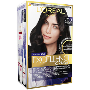 Belleza Mujer Coloración L'oréal Excellence Brunette Tinte 200-true Darkest Brown 