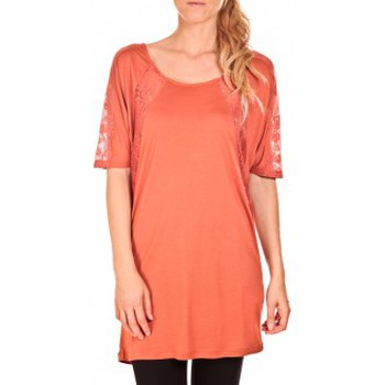 textil Mujer Tops / Blusas Vero Moda Top Bess long Orange Naranja