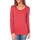 textil Mujer Camisetas manga larga Tom Tailor Lara Stretch Longsleeve Rouge Rojo