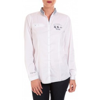 textil Mujer Tops y Camisetas Tom Tailor NICE SOLID POLO BLOUSE Blanc Blanco