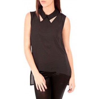 textil Mujer Tops / Blusas Vero Moda Tosh SL Top AC Wall Noir Negro