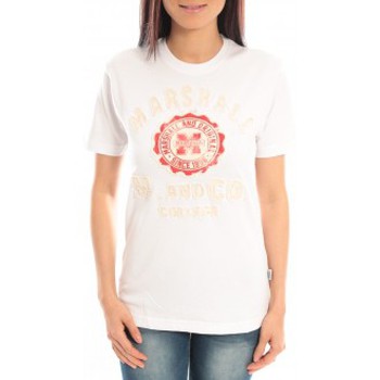 textil Mujer Camisetas manga corta Sweet Company T-shirt Marshall Original M and Co 2346 Blanc Blanco