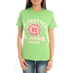 textil Mujer Camisetas manga corta Sweet Company T-shirt Marshall Original M and Co 2346 Vert Verde