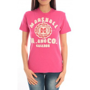 textil Mujer Camisetas manga corta Sweet Company T-shirt Marshall Original M and Co 2346 Fushia Rosa