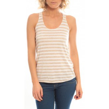 textil Mujer Camisetas sin mangas So Charlotte Oversize tank Top Stripe T36-371-00 Blanc Blanco