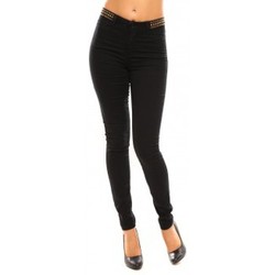textil Mujer Pantalones fluidos Vero Moda Wonder NW Skinny Bead 10099955/34 Negro