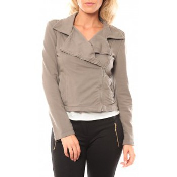 textil Mujer Chaquetas Sweet Company Veste Zip Atomika B Taupe Marrón