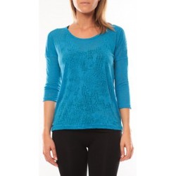 textil Mujer Tops / Blusas Vero Moda Fiona 3/4 Top It 10108869 Bleu Azul