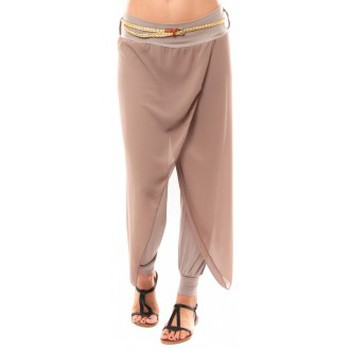 textil Mujer Pantalones fluidos Dress Code Pantalon O.D Fashion Beige Beige