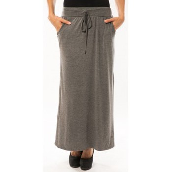 textil Mujer Faldas Sweet Company Jupe simple à poche Gris Foncé Gris