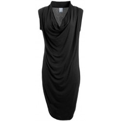 textil Mujer Vestidos Vero Moda Dina Drapy S/L Short Dress It Noir Negro