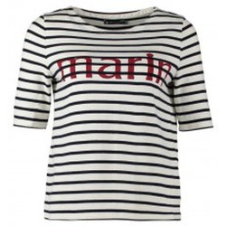 textil Mujer Camisetas manga corta Petit Bateau Tee-shirt Marinière 1078949240 Blanc Blanco