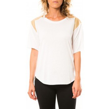 textil Mujer Camisetas manga corta Coquelicot T-shirt CQTW14410 Blanc Blanco