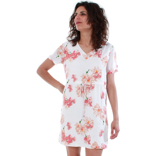 textil Mujer Vestidos Vero Moda 10201493 VMNEWOCCASION WHITE/LINA PRINT Blanco