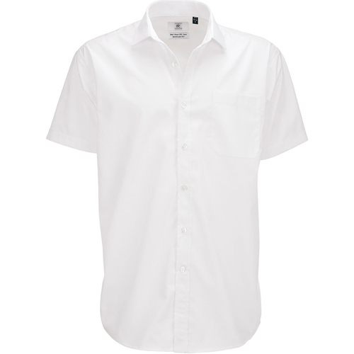 textil Hombre Camisas manga corta B And C SMP62 Blanco
