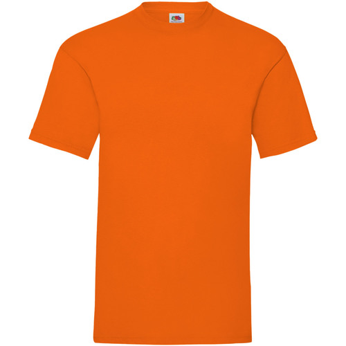textil Hombre Camisetas manga corta Fruit Of The Loom 61036 Naranja