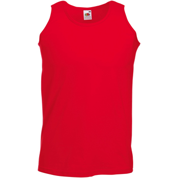 textil Hombre Camisetas sin mangas Fruit Of The Loom 61098 Rojo