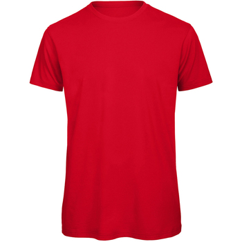 textil Hombre Camisetas manga larga B And C TM042 Rojo