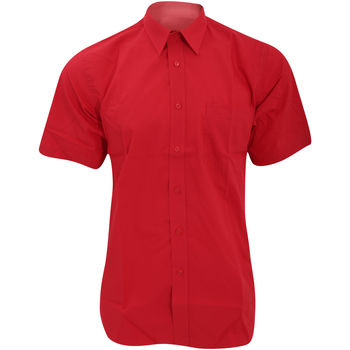 textil Hombre Camisas manga corta Fruit Of The Loom 65116 Rojo