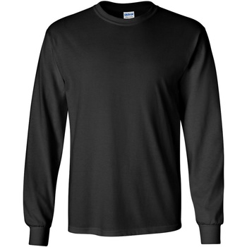 textil Hombre Camisetas manga larga Gildan 2400 Negro