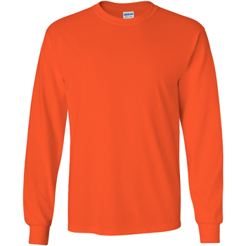 textil Hombre Camisetas manga larga Gildan 2400 Naranja