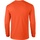 textil Hombre Camisetas manga larga Gildan 2400 Naranja