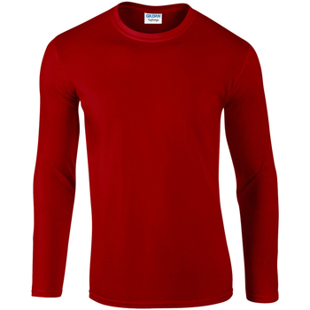 textil Hombre Camisetas manga larga Gildan 64400 Rojo