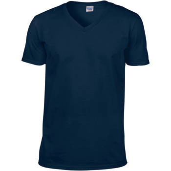 textil Hombre Camisetas manga corta Gildan 64V00 Azul