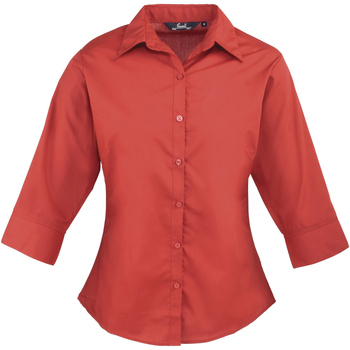 textil Mujer Camisas Premier Poplin Rojo