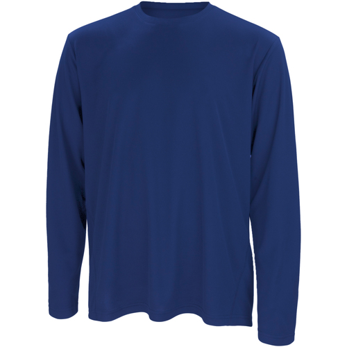 textil Hombre Camisetas manga larga Spiro S254M Azul