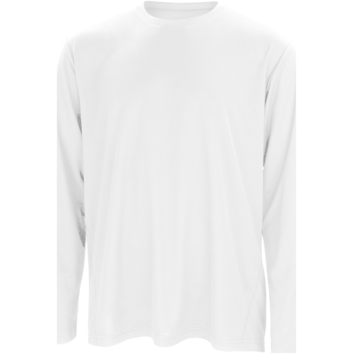 textil Hombre Camisetas manga larga Spiro S254M Blanco