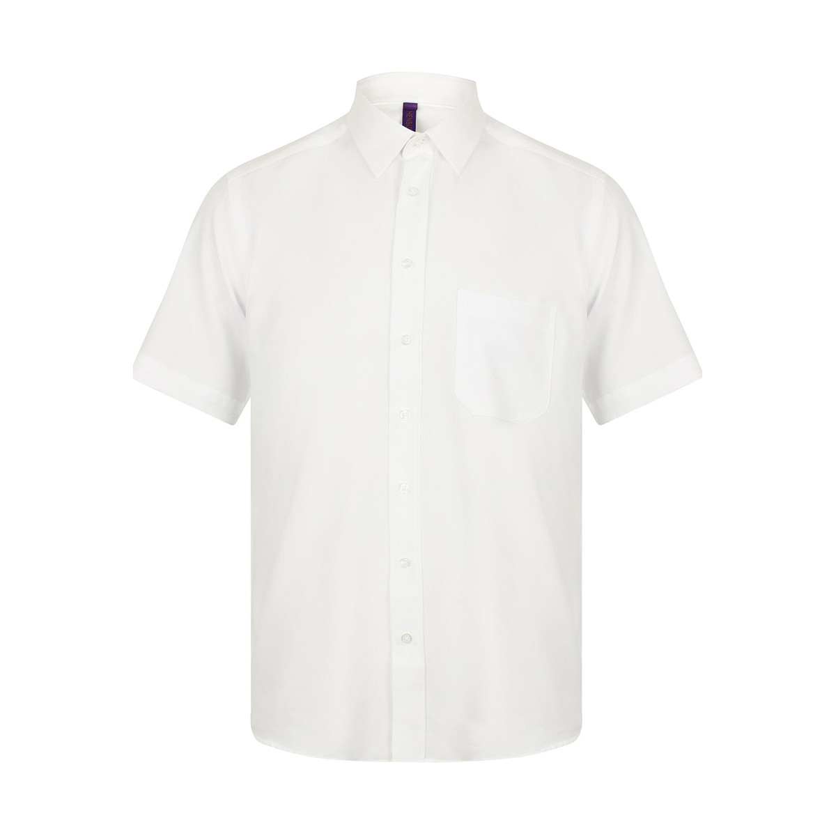 textil Hombre Camisas manga corta Henbury HB595 Blanco