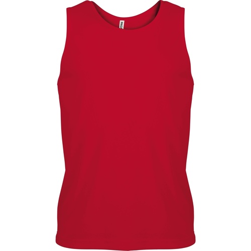 textil Hombre Camisetas sin mangas Kariban Proact PA441 Rojo