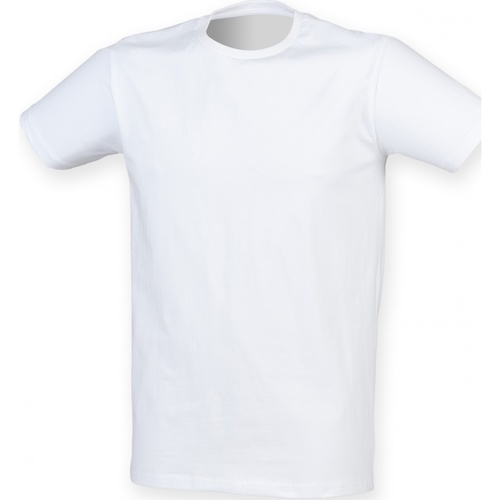 textil Hombre Camisetas manga corta Skinni Fit SF121 Blanco