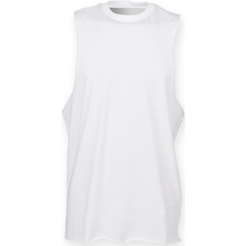 textil Hombre Camisetas sin mangas Skinni Fit SF232 Blanco