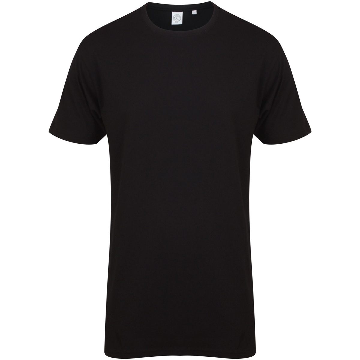 textil Hombre Camisetas manga larga Skinni Fit Dipped Hem Negro