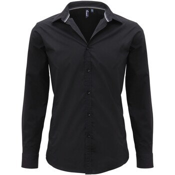 textil Hombre Camisas manga larga Premier PR214 Negro