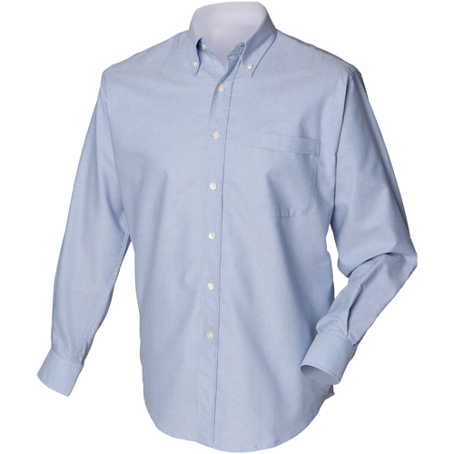 textil Hombre Camisas manga larga Henbury HB510 Azul
