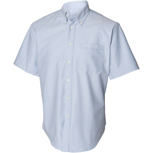 textil Hombre Camisas manga corta Henbury HB515 Azul