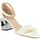 Zapatos Mujer Sandalias MTNG 50719 GOLDEN Blanco