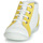 Zapatos Niña Zapatillas altas GBB FRANCKIE Blanco / Amarillo